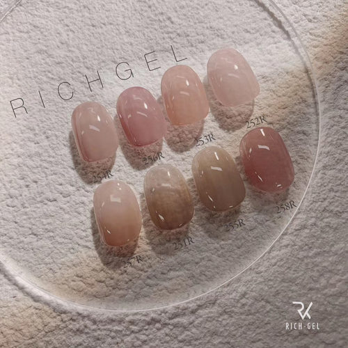 冰透裸色仙女日式罐装胶