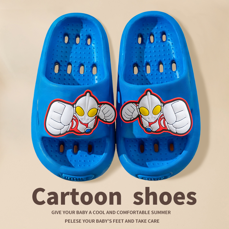 卡通镂空儿童洗澡鞋夏季