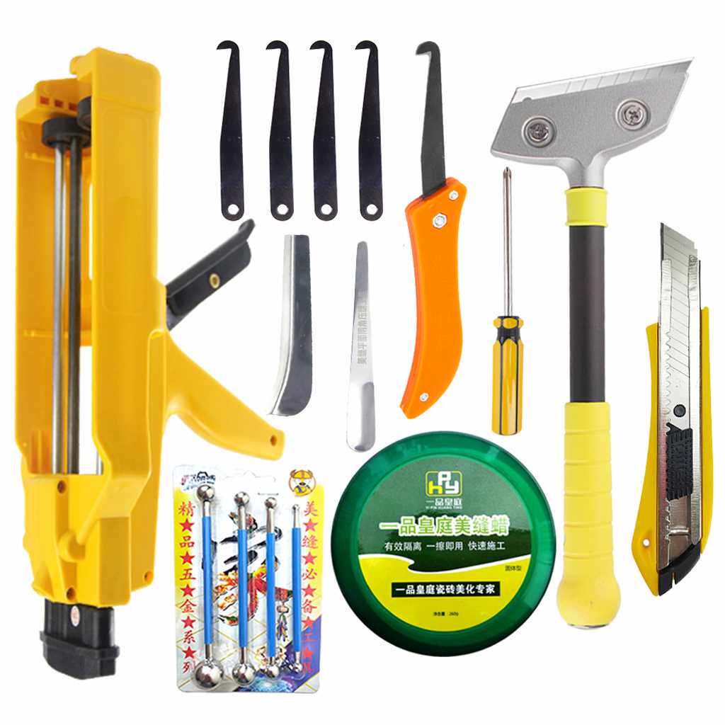 美缝剂施工工具铲刀胶枪瓷砖地砖专用大全手动套装地板专业全套