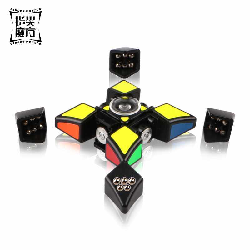 奇艺魔方格113旋转指尖魔方1阶一阶手指陀螺减压解压神器儿童玩具