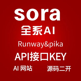 sor索若 API接口keyAI软件pika网站程序runway二开ai机器人