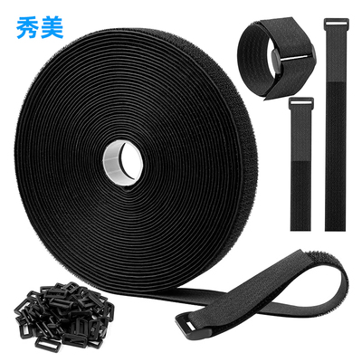 勾毛同体魔术贴DIY绑带双面自粘