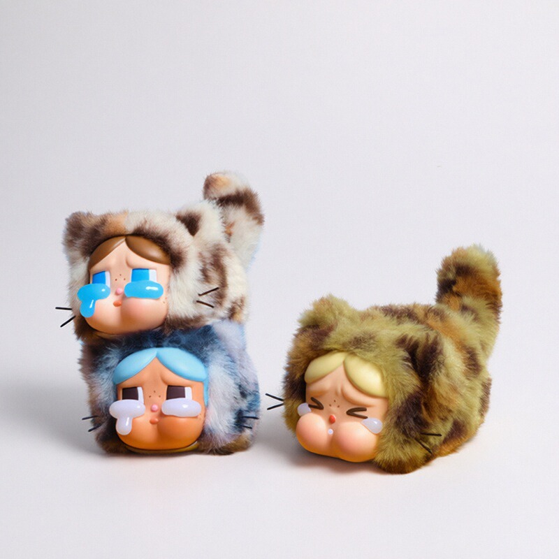 CRYBABY豹豹猫猫系搪胶毛绒盲盒