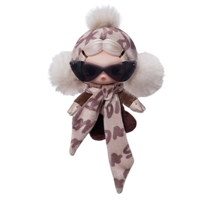 泡泡玛特SKULLPANDA不想不想系列毛绒挂件盲盒公仔女孩潮玩礼物