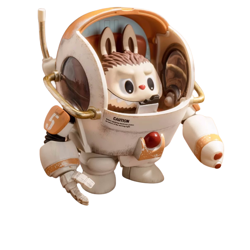 泡泡玛特Labubu横山宏Ma.K.系列盲盒赤焰火烈鸟酷炫机甲手办摆件