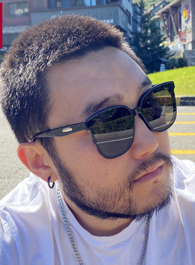 遮阳防紫外线圆形大框太阳镜防晒