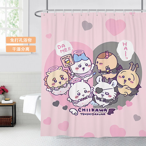 卡通浴帘加厚防水浴室卫生间