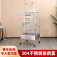 豪华灰鹦鹉专用笼大型304不钢钢鸟笼家用别墅繁殖特大笼子大号