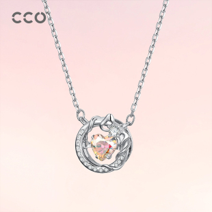 CCO魔法苹果S925银项链吊坠爱心灵动轻奢小众锁骨链送女友礼物