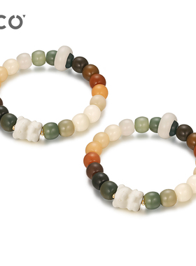 小众设计白玉菩提手串盘玩珠子