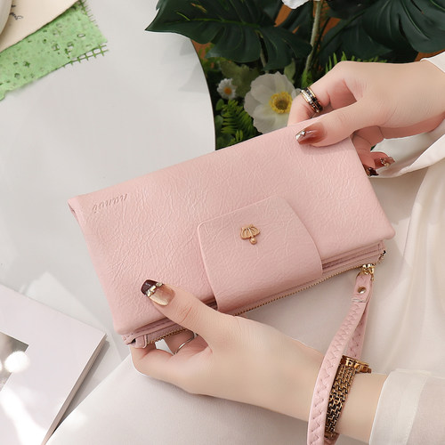女长款钱包大容量拉链手机手拿包