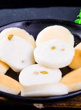 (8袋多省包邮）铭锋小米粑 香甜可口 内有葡萄粒 220克 10个