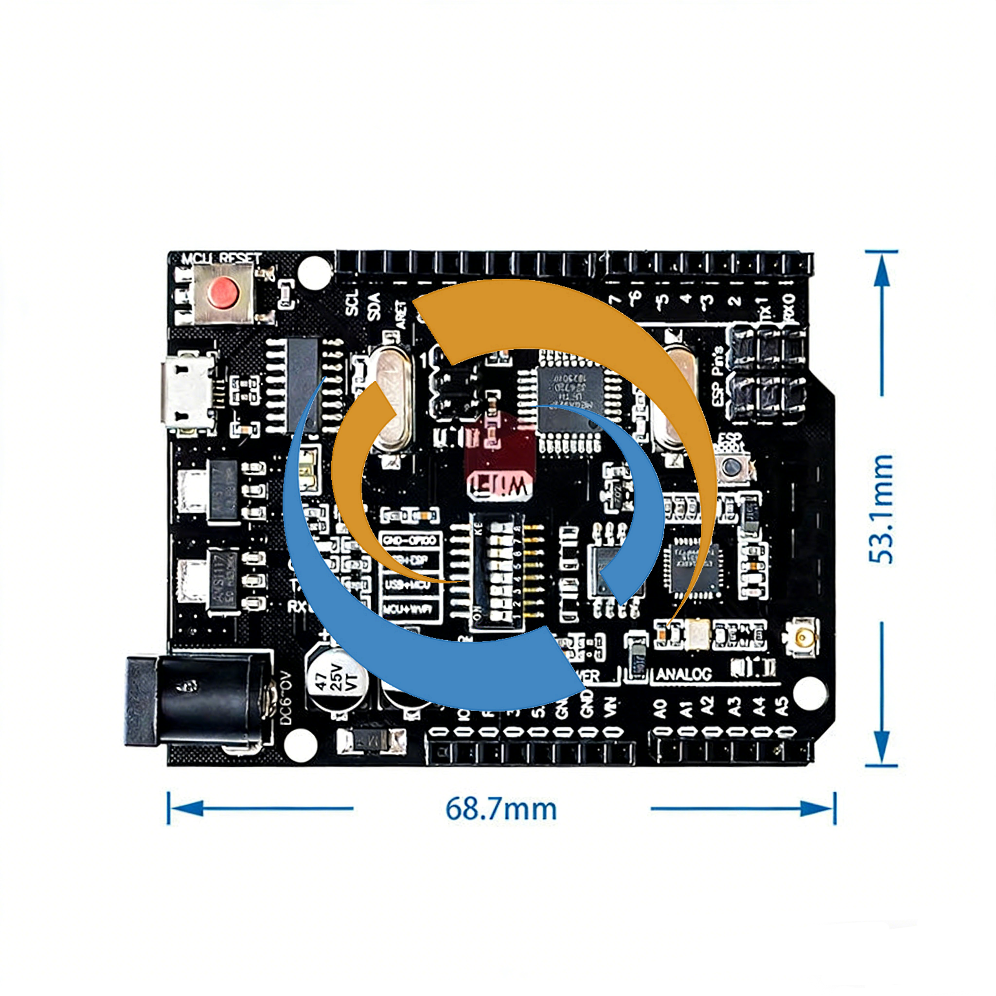 ATmega328P+ESP8266模块