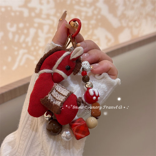 新年款小马手机链钥匙扣手机壳挂链相机挂饰包包挂件闺蜜礼物