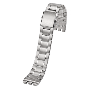 代用斯沃琪Swatch手表替换表链配件男女实心精钢手表带19/21mm