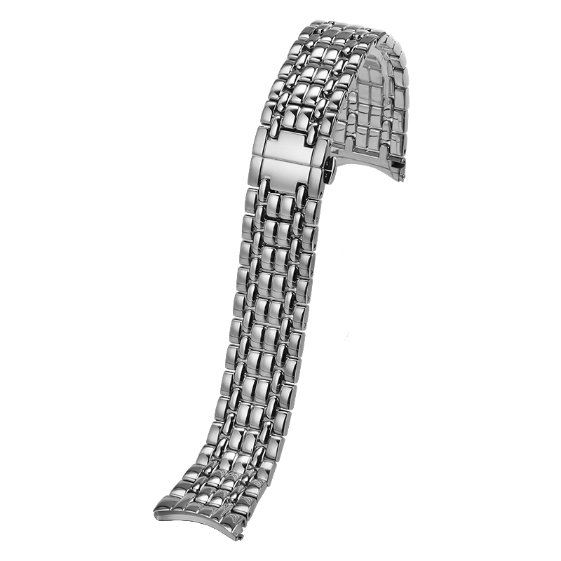 代用浪琴瑰丽手表带男钢带链L4.805/905 L4.821/921蝴蝶扣18 20mm