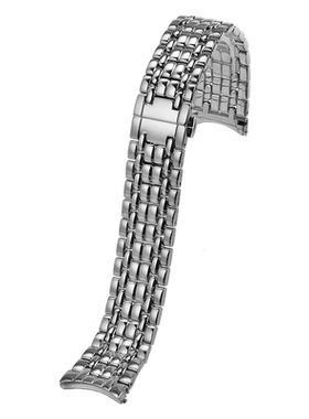 代用浪琴瑰丽手表带男钢带链L4.805/905 L4.821/921蝴蝶扣18 20mm