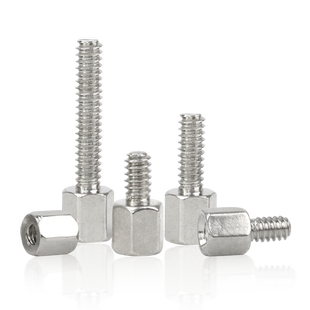 串口螺丝柱电脑机箱主板六角铜螺柱VGA接头DB头英制铜柱4#-40UNC