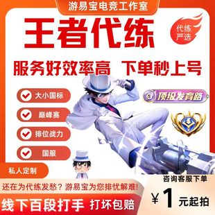 王者荣耀代打代练排位战力巅峰赛陪玩金标大小国标陪玩带上分车队