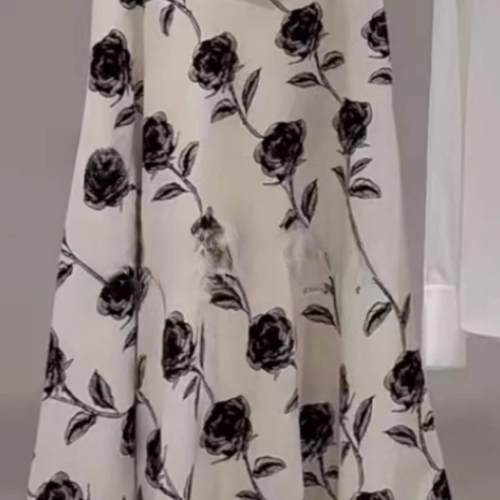 中长裙伞裙通勤A型半裙