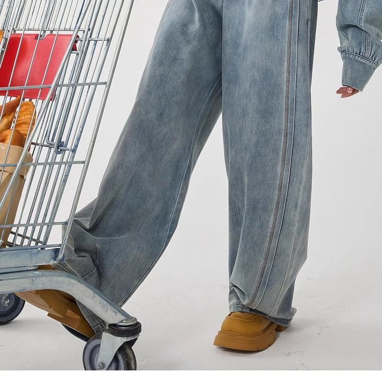 常规2024牛仔布通勤长款