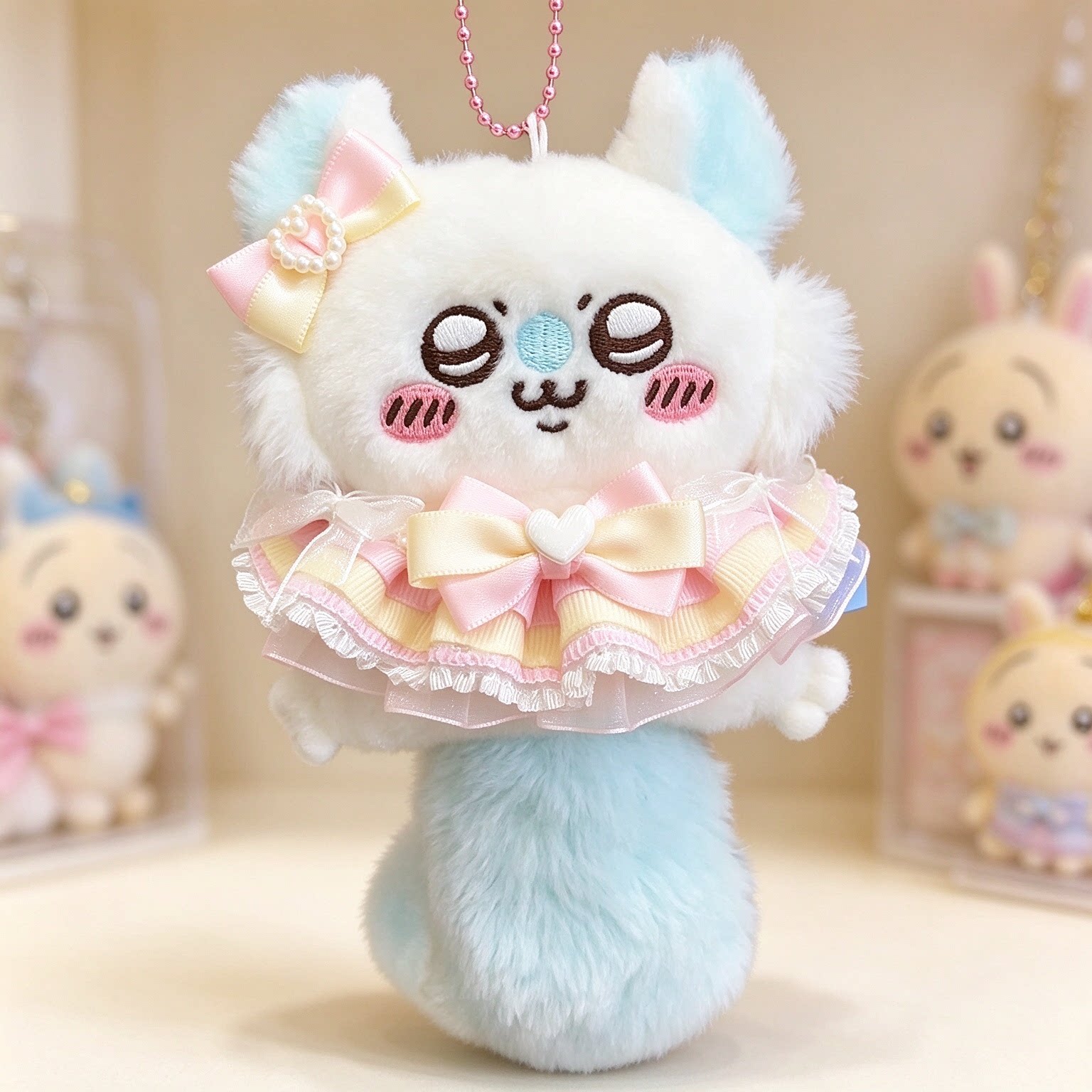 日本正品chiikawa桃心飞鼠小挂件