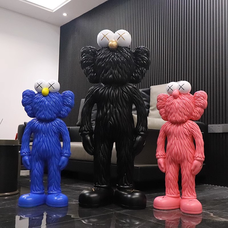 Kaws芝麻街公仔客厅落地大型摆件沙发电视柜轻奢装饰品乔迁礼物图片