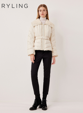 MARYLING玛俪琳2025冬季新品温暖舒适收腰短款羽绒外套A1FHW96170
