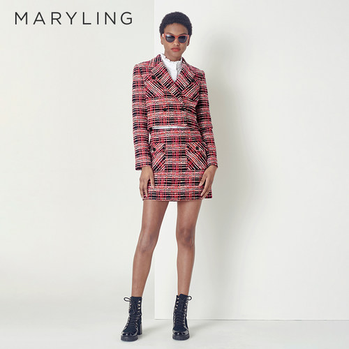 MARYLING秋季小香风优雅粗花呢