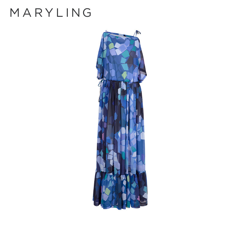 【梦幻光影】MARYLING玛俪琳夏季新品挂脖连衣裙A1ECW65290