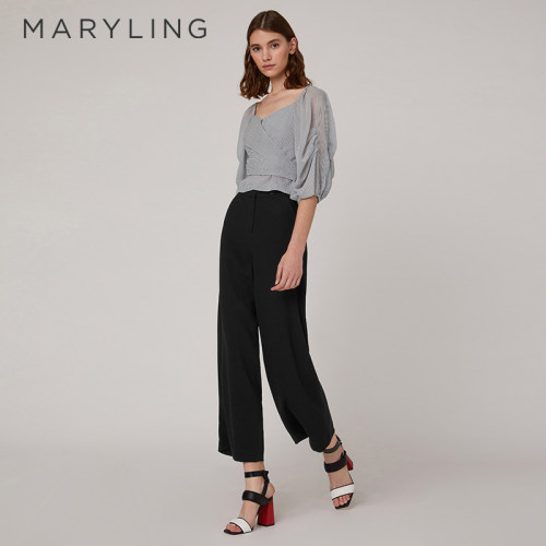 MARYLING修身百搭套头七分袖