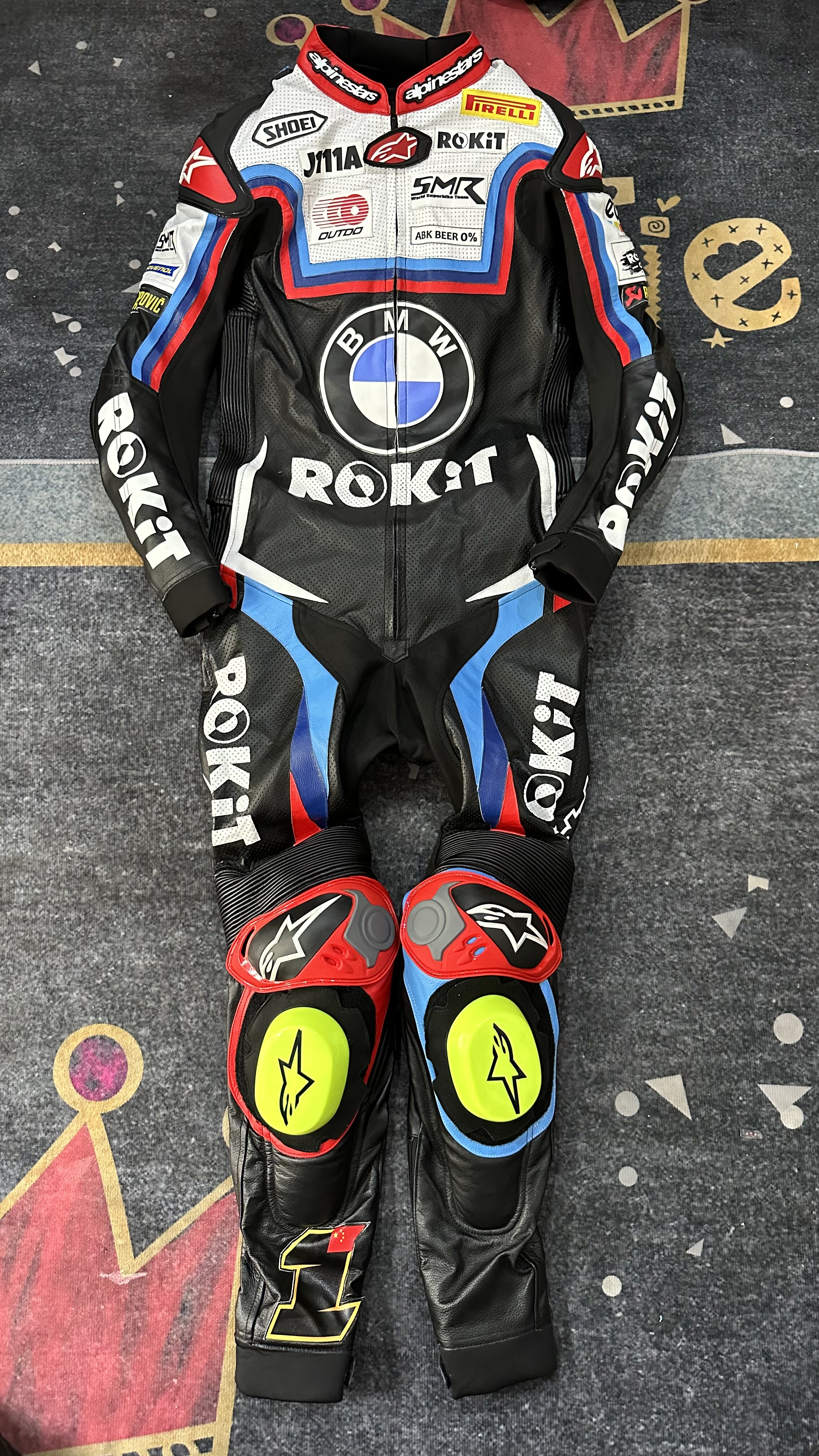 量身定制宝马连体皮衣摩托车赛车服袋鼠皮安全舒适非a星跑山压弯