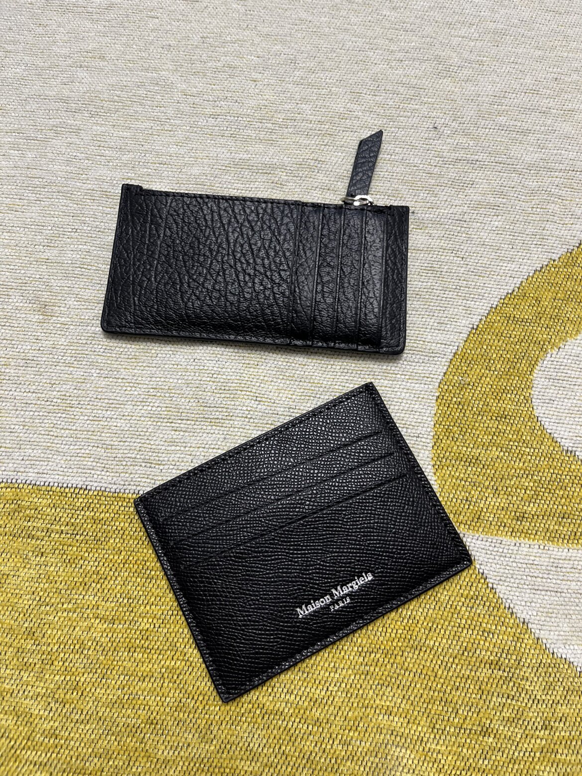 margiela风格 手工四角标缝线卡包马吉拉头层牛皮mm6银行卡零钱包
