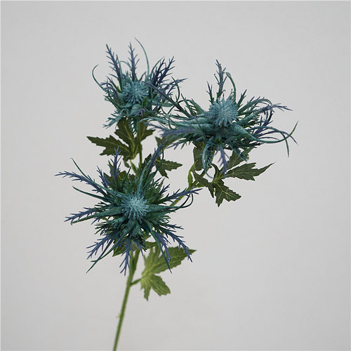 野刺芹单枝仿真花家居婚庆软装插花摆件创意摄影道具塑料假花