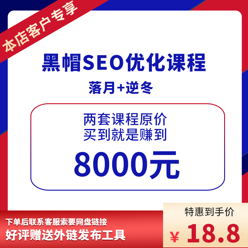 搜索优化黑/白帽SEO网站快速排名教程泛目录实操全套课程 网络设备/网络相关 内网安全 原图主图