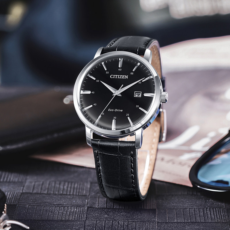 西铁城男士夜光休闲商务手表