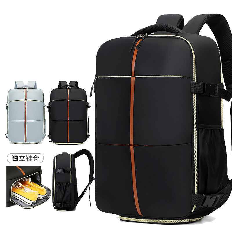 新款双肩包男女上班通勤旅行电脑包防水商务休闲独立鞋仓背包通用