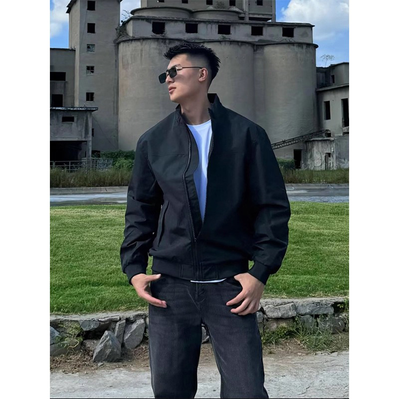 美式教练夹克男款春秋季潮
