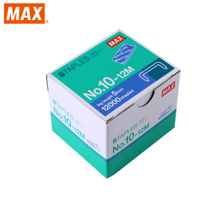 日本进口MAX订书钉10 12M 书钉钉针12000钉书针 盒高5mm宽8.4mm10