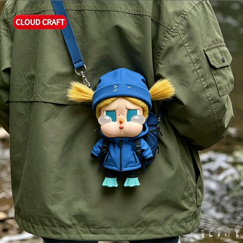 适用哭娃娃衣咕噜咕噜沙滩小憩冲锋衣套装Crybaby度假衣服着替服