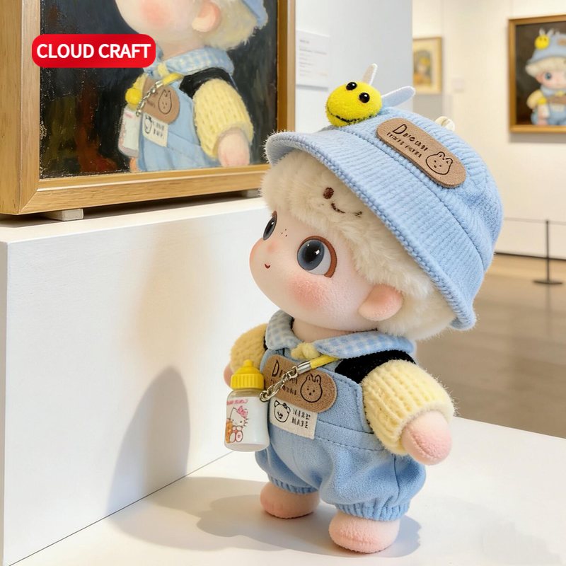 适用Dimoo新生日记娃衣可爱kt奶瓶背带裤套装DIMOO新生玩偶衣服,模玩/动漫/周边/娃圈三坑/桌游,棉花娃娃/毛绒玩具娃衣,淘宝优惠券,粉丝福利购,淘宝优惠卷