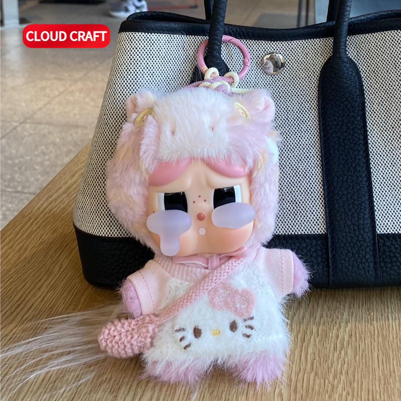 适用哭娃crybaby娃衣可爱粉嫩Kitty毛绒套装哭娃搪胶毛绒玩偶着替,模玩/动漫/周边/娃圈三坑/桌游,棉花娃娃/毛绒玩具娃衣,淘宝优惠券,粉丝福利购,淘宝优惠卷