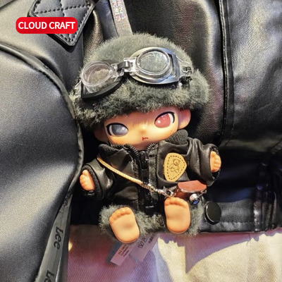 适用Dimoo新生日记系列娃衣黑夹克套装dimoo新生日记搪胶娃衣