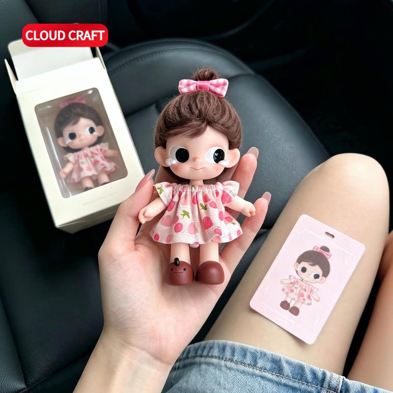 Zsiga人生秀场系列娃衣粉连衣裙套装mini10cm嘎子姐衣服替换装