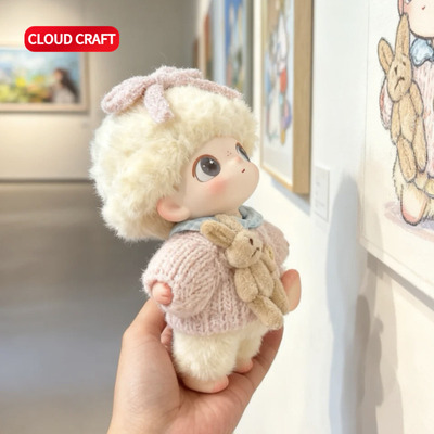 适用DIMOO娃衣新生日记系列可爱针织毛衣套装搪胶毛绒挂件着替