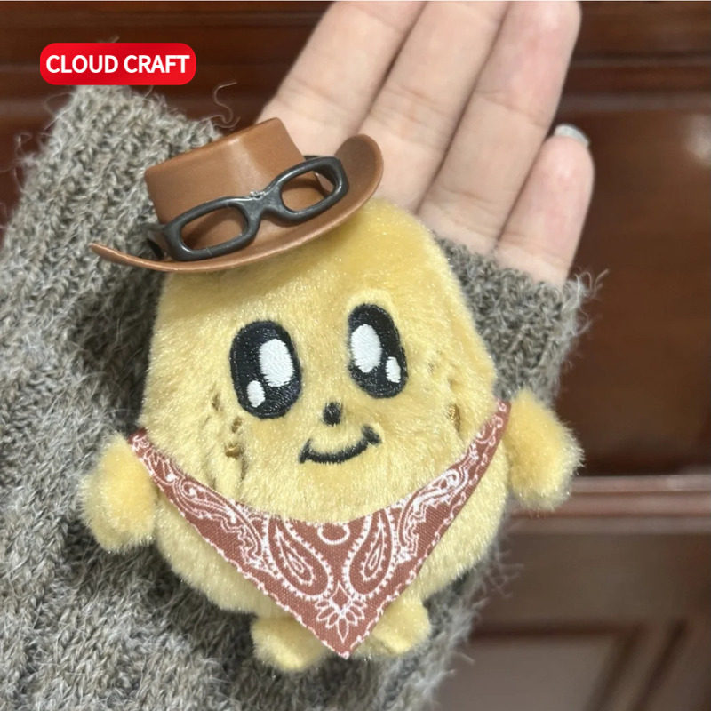 适用kimja娃衣可爱西部牛仔帽子眼镜三角巾套装毛绒玩偶着替服