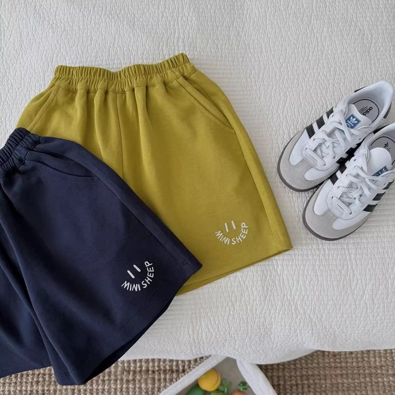 儿童短裤2026夏季新款洋气时尚宽松五分裤男童刺绣贴布休闲裤子潮