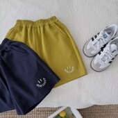 2026夏季 男童刺绣贴布休闲裤 新款 宽松五分裤 子潮 洋气时尚 儿童短裤