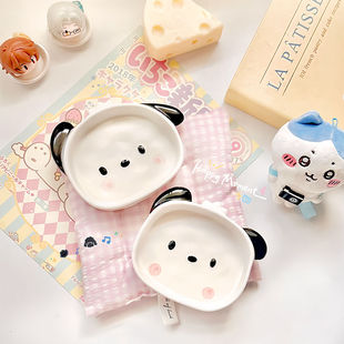 ins创意蘸料碟家用塑料醋碟调料小碟子可爱小狗味碟番茄酱沙拉酱