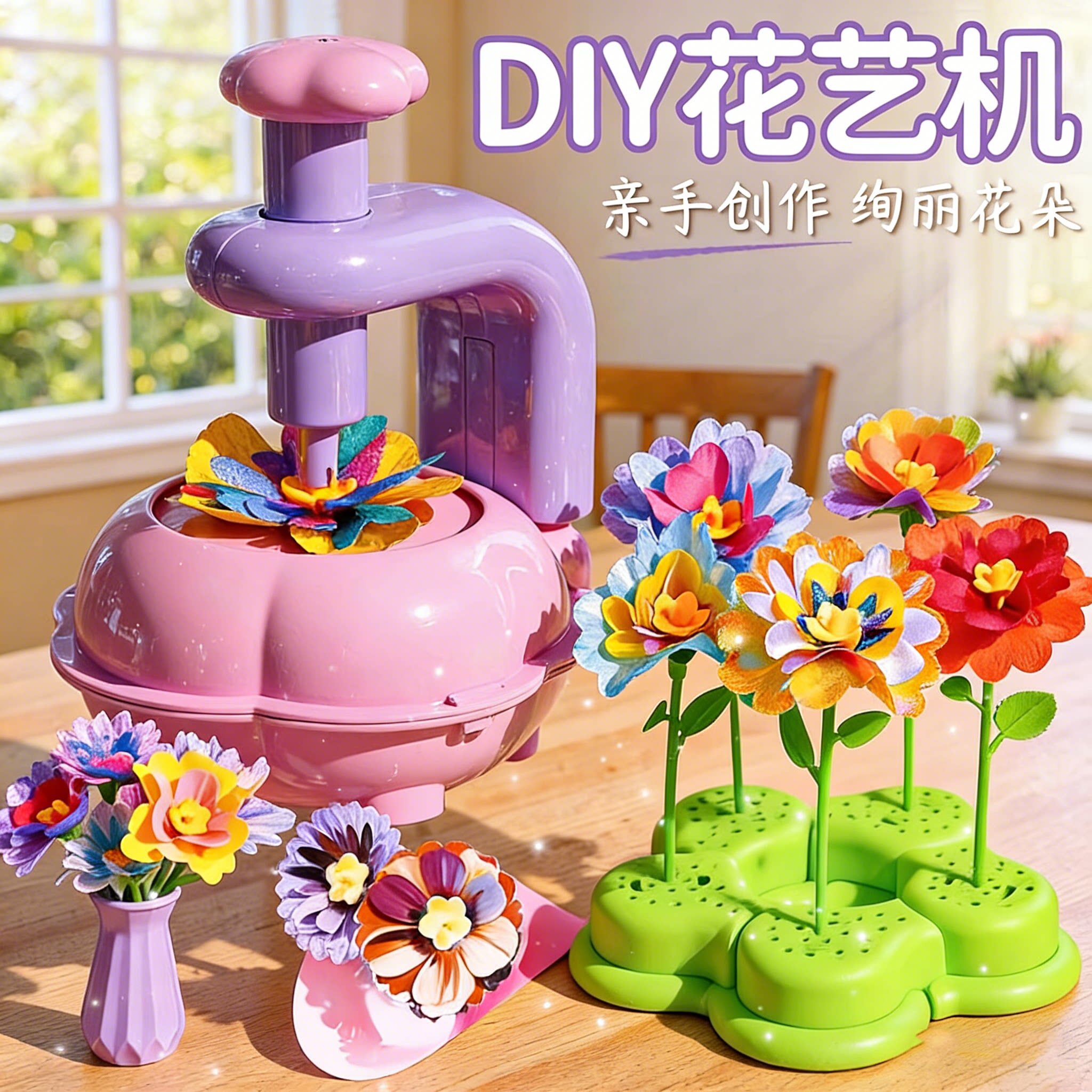 德国小女孩玩具diy花艺师